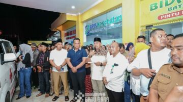 Bupati dan Wabup Batu Bara Lepas Pemulangan Mahasiswa KKN Meninggal Dunia