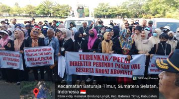 Amarah Pedagang Meledak, Kantor Bupati OKU Diguruduk: Direksi Perumda Pasar Didesak Dicopot