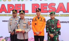 Dandim 0402/OKI-OI Hadiri Apel Besar Sabuk Kamtibmas dan Siaga Karhutla di Kabupaten OKI Tahun 2026