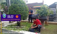 Jaga Keasrian Lingkungan, Perangkat Desa Bancar Gelar Kurve Bersama