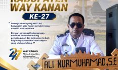 Lurah Pasar Banjit Ucapkan Selamat HUT ke-27 Kabupaten Way Kanan, Ajak Perkuat Kebersamaan dan Pelayanan